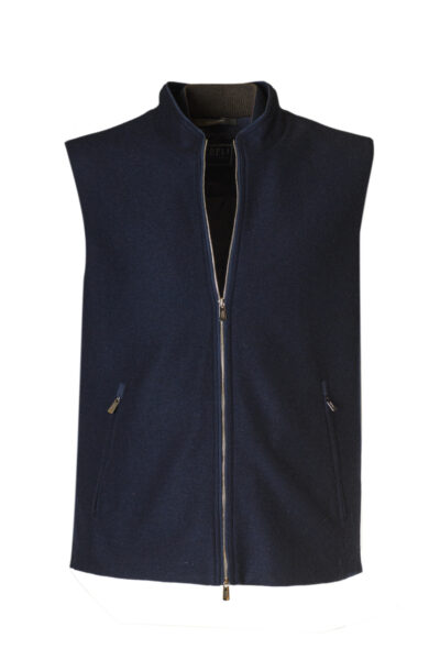 Gilet in cashmere by Fedeli